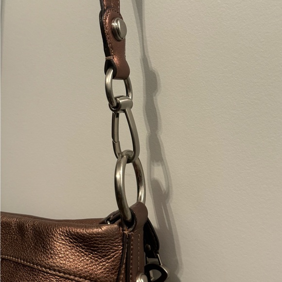 LAST CHANCE SALE‼️ B Makowsky Bronze Pebble Leather Crossbody/Shoulder Bag - Picture 11 of 12